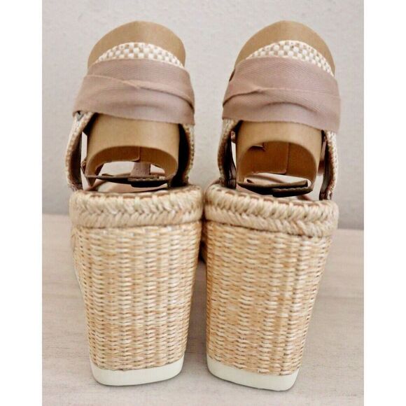 Vince Camuto Women's Sz 8.5M Truffle Taupe Bendsen Espadrille Wedge Sandals - Picture 4 of 11
